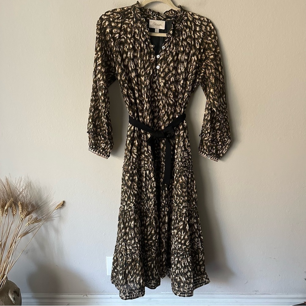 Cleobella Kalla Midi Dress, Leopard Small - Picture 9 of 9